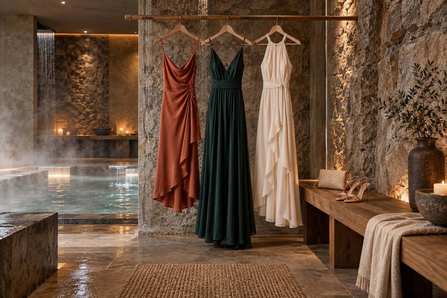 Illustration éditoriale du sujet : Robe d'invitée de mariage : codes couleur, longueurs et interdits